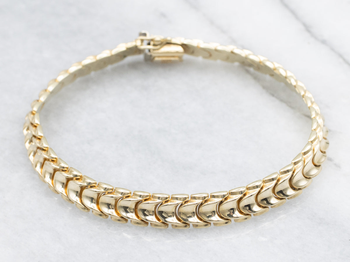 Vintage Gold Link Bracelet
