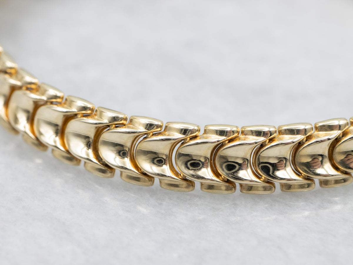 Vintage Gold Link Bracelet