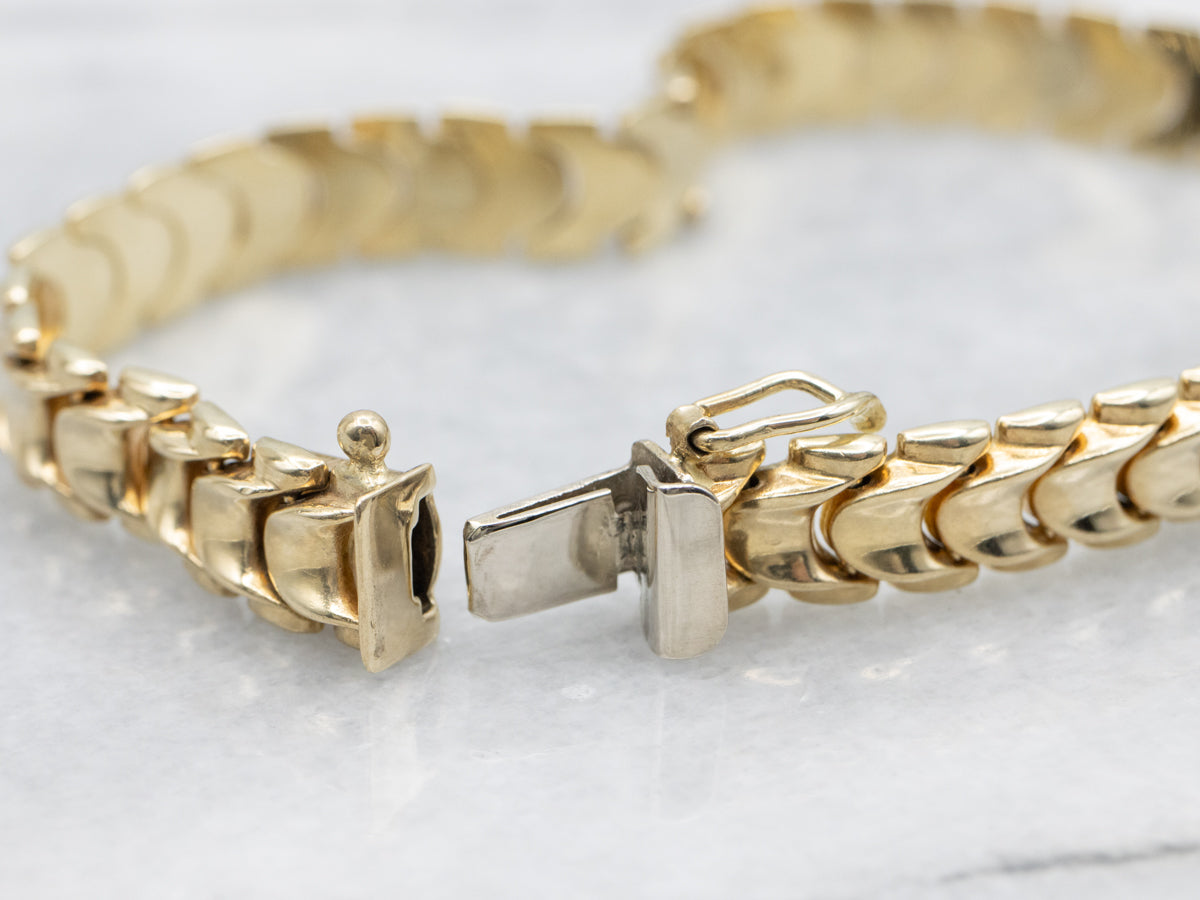 Vintage Gold Link Bracelet