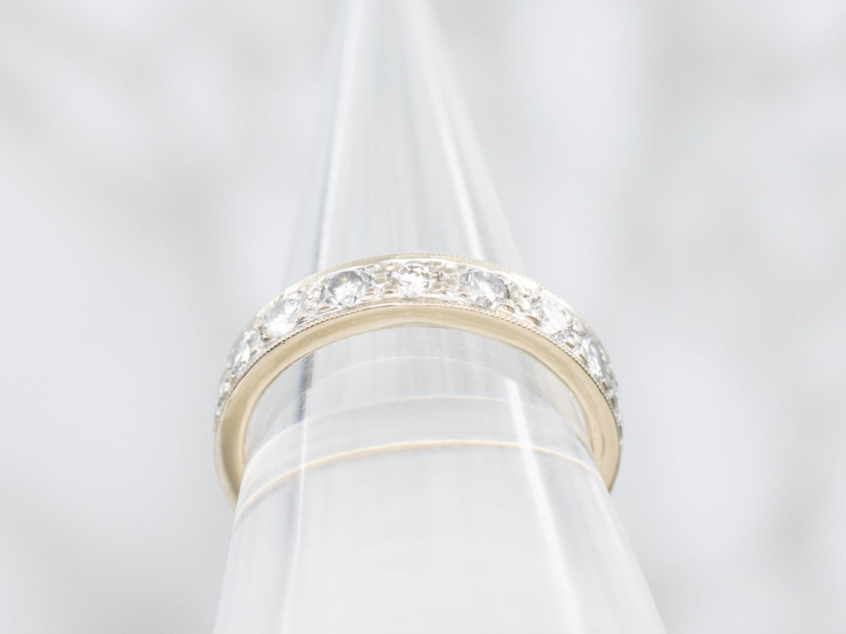 14-Karat White Gold Diamond Eternity Band