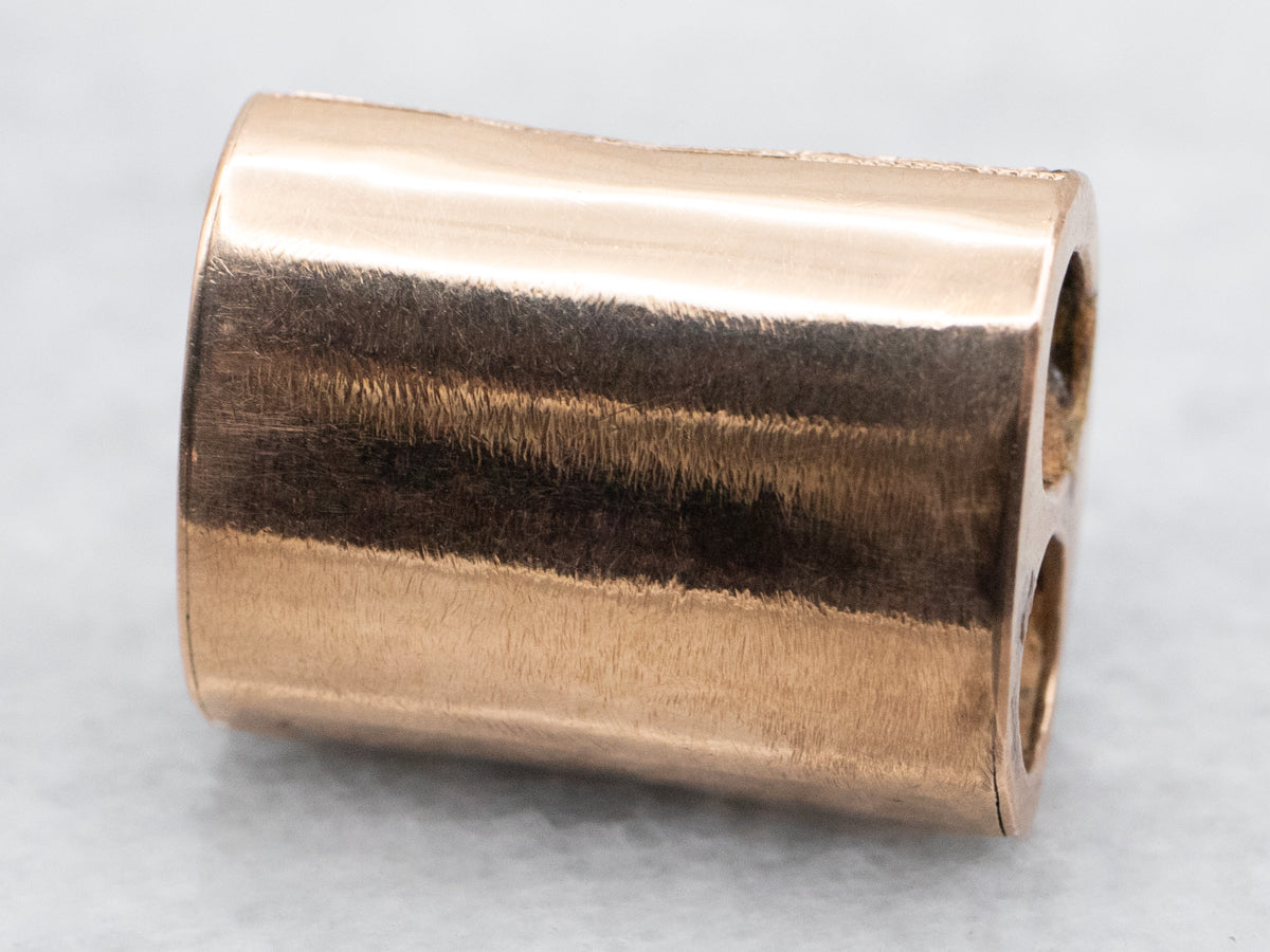 Antique Victorian Seed Pearl and Enamel Slide Pendant