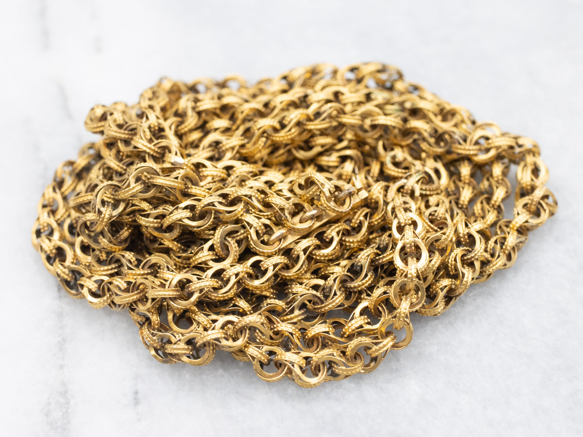 Collar de tres hilos del renacimiento victoriano