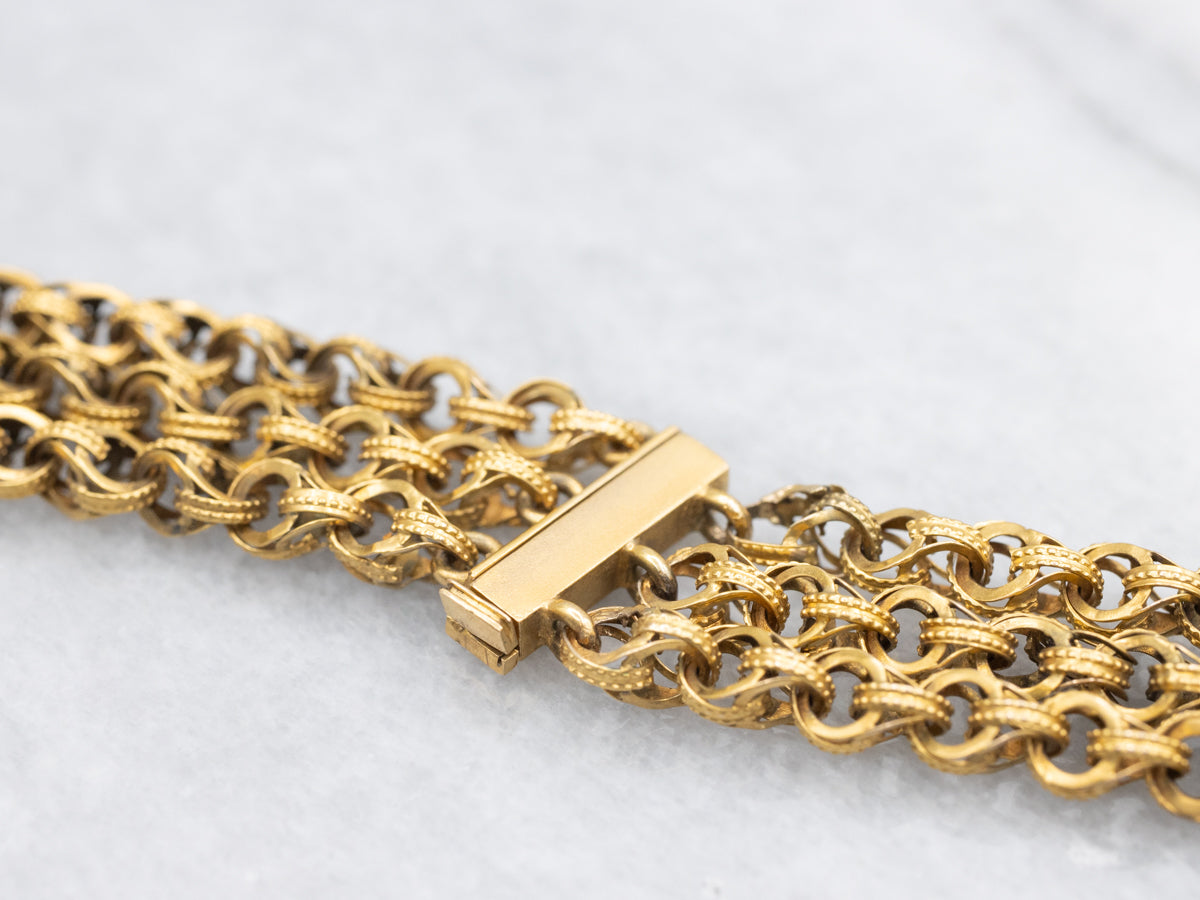 Collar de tres hilos del renacimiento victoriano