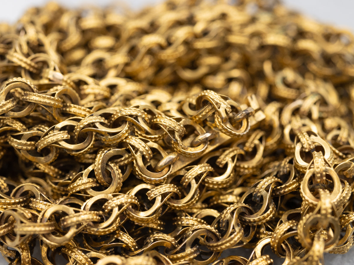 Collar de tres hilos del renacimiento victoriano