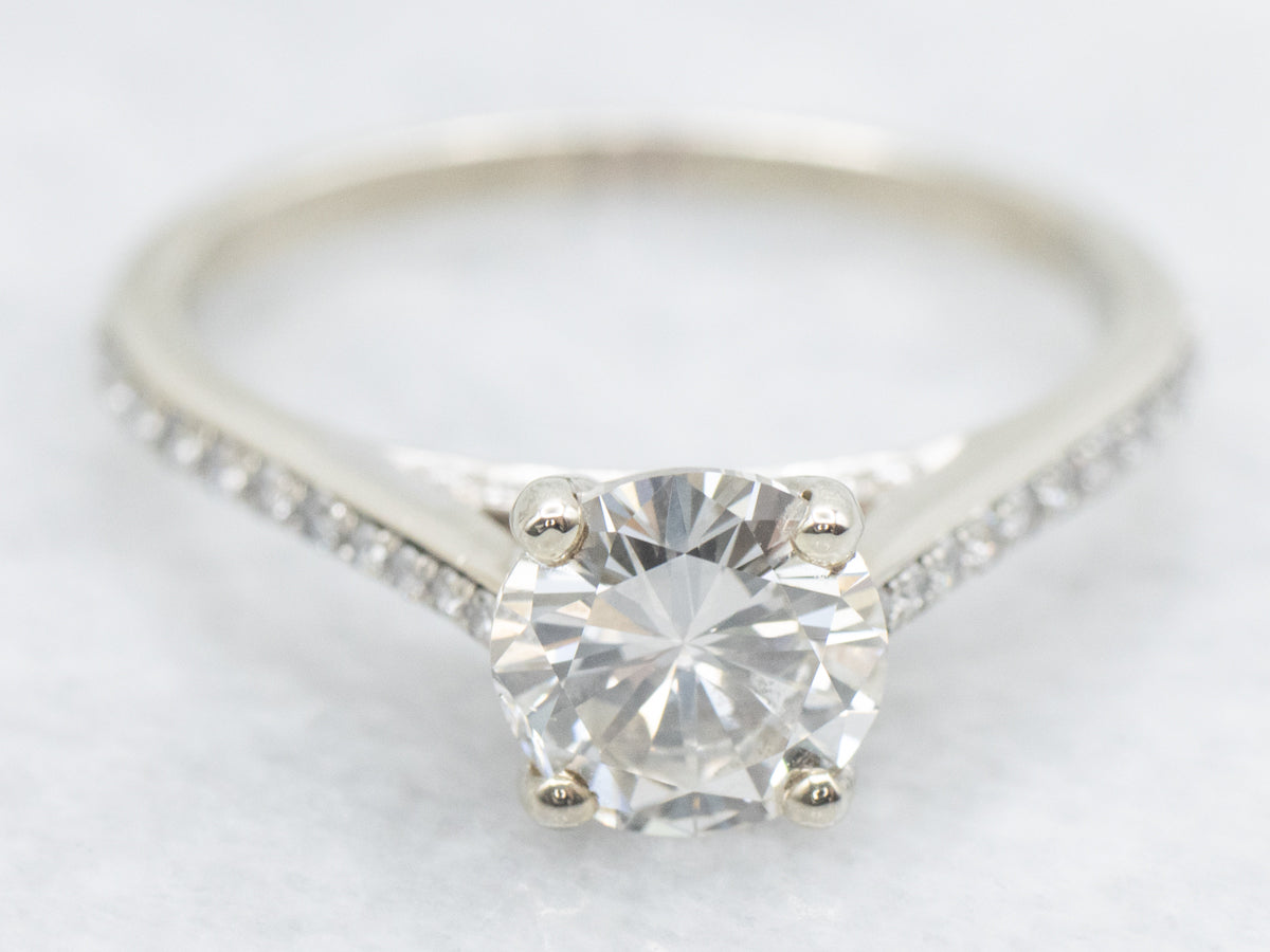 Elegant Diamond Encrusted Engagement Ring