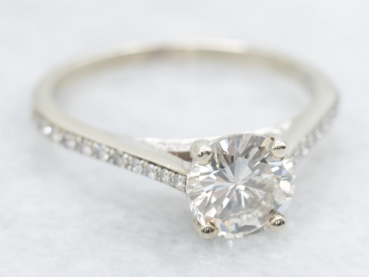 Elegant Diamond Encrusted Engagement Ring