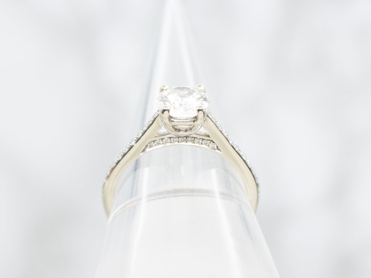 Elegant Diamond Encrusted Engagement Ring