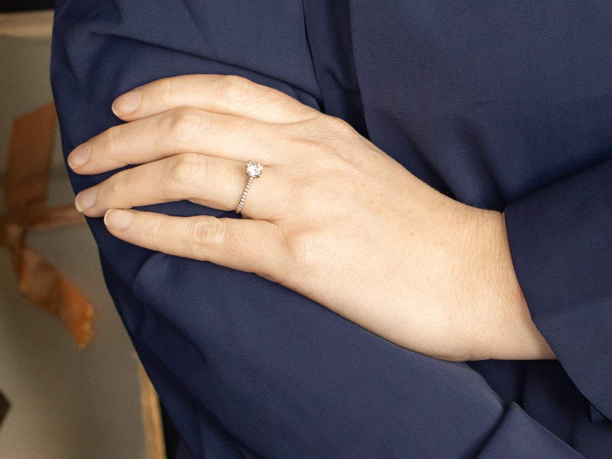 Elegant Diamond Encrusted Engagement Ring