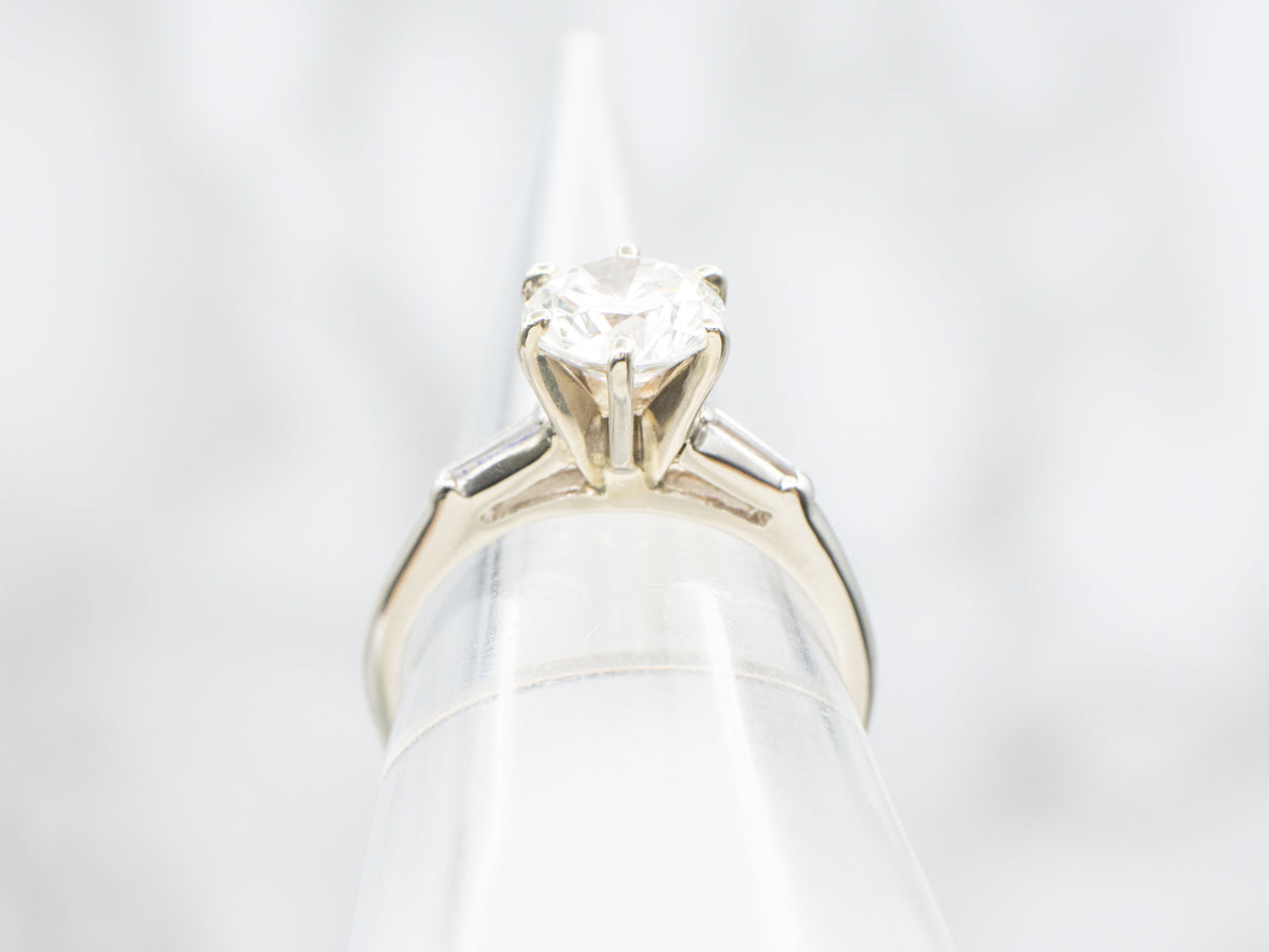 1950s Round Brilliant Cut Diamond Engagement Ring