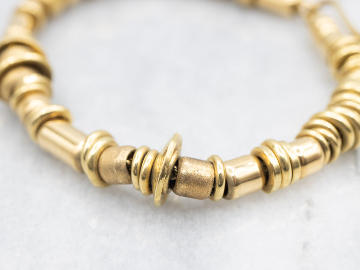 Designer Robert Hallett Goldsmith Beaded Bracelet