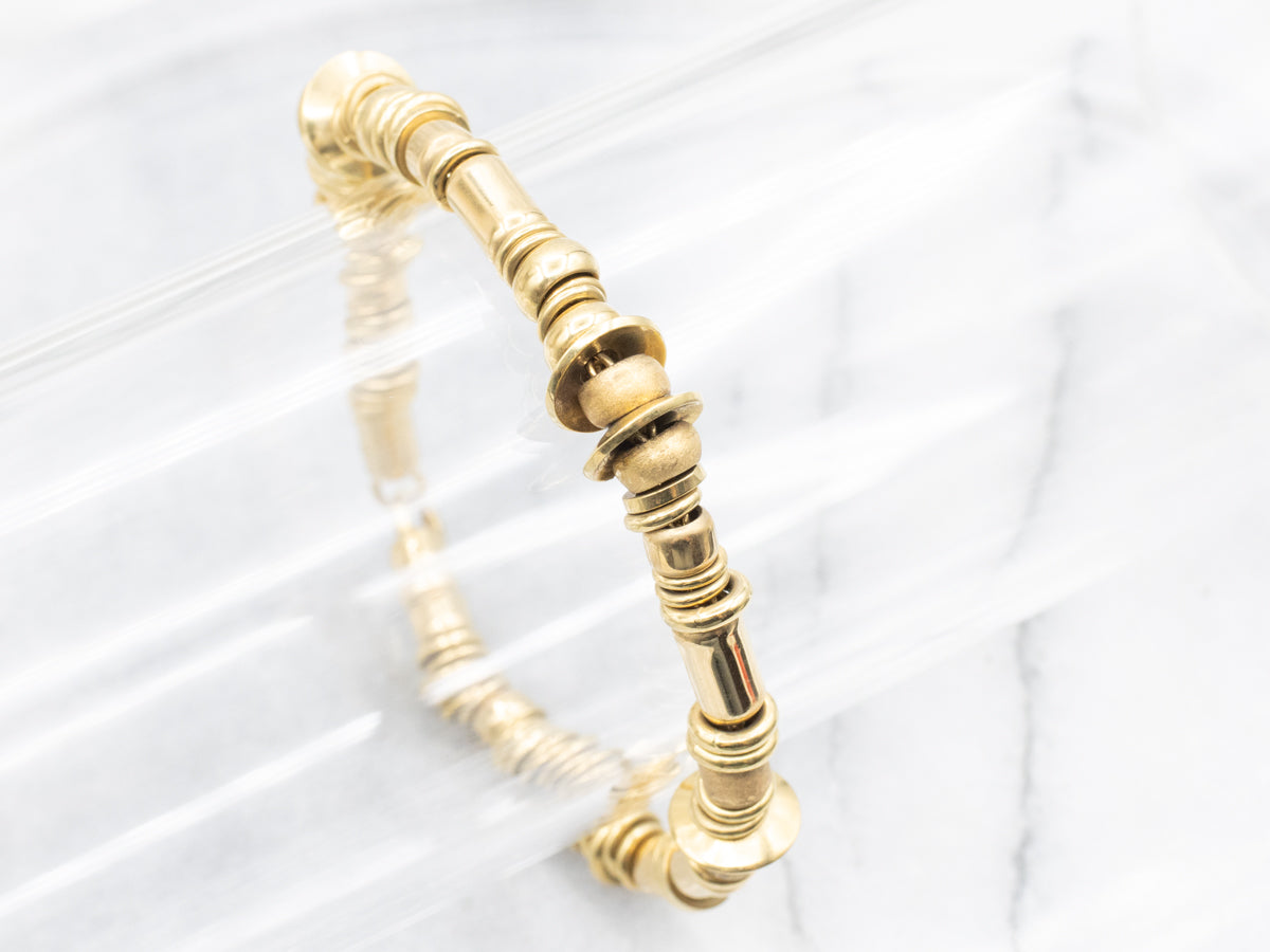 Designer Robert Hallett Goldsmith Beaded Bracelet