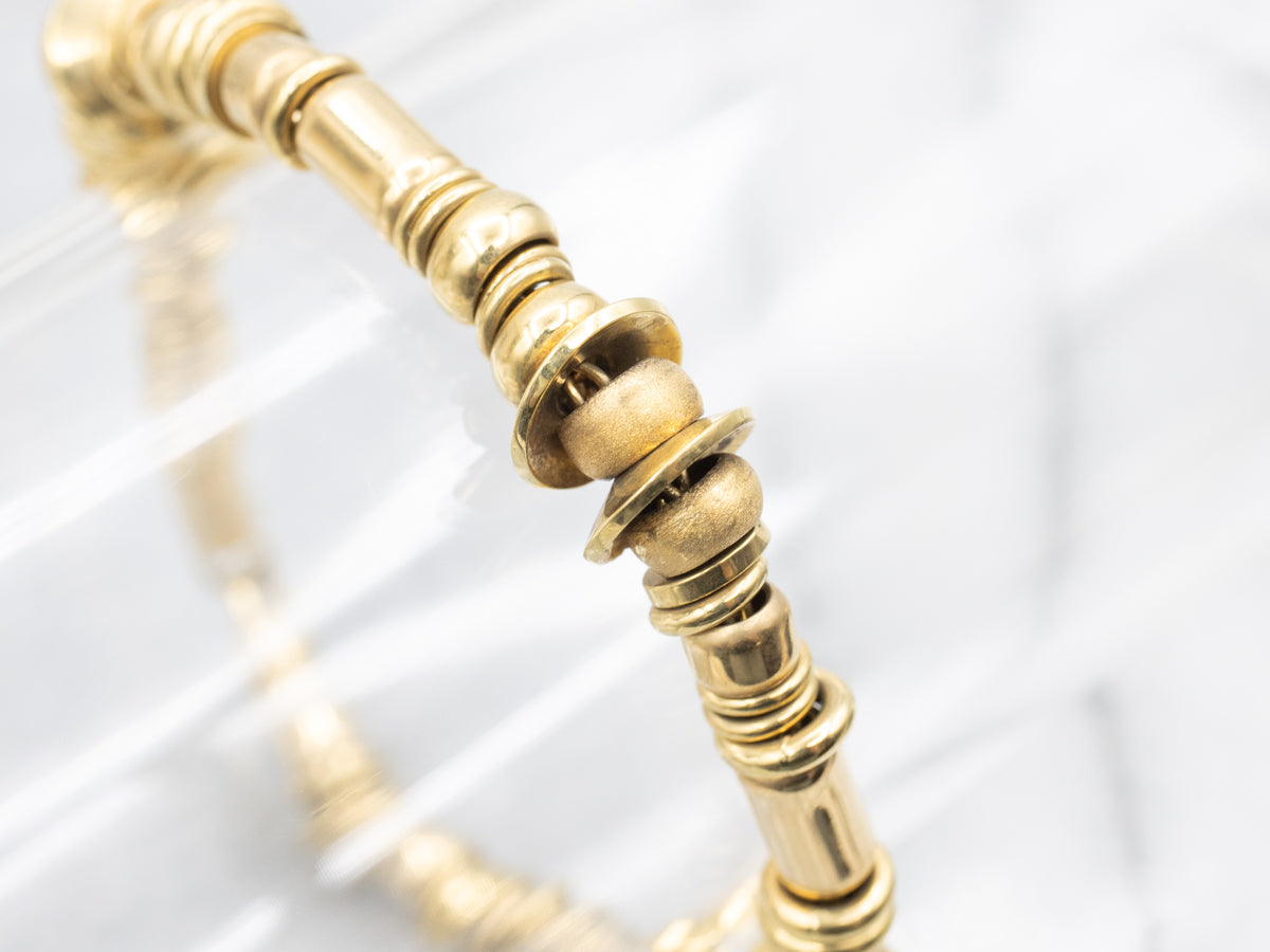 Designer Robert Hallett Goldsmith Beaded Bracelet