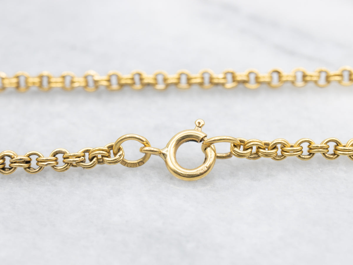 Antique Double Rolo Link Chain