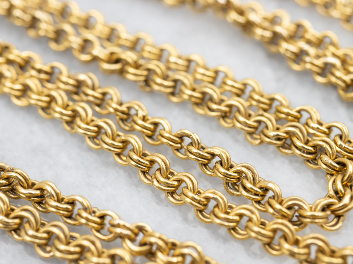 Antique Double Rolo Link Chain