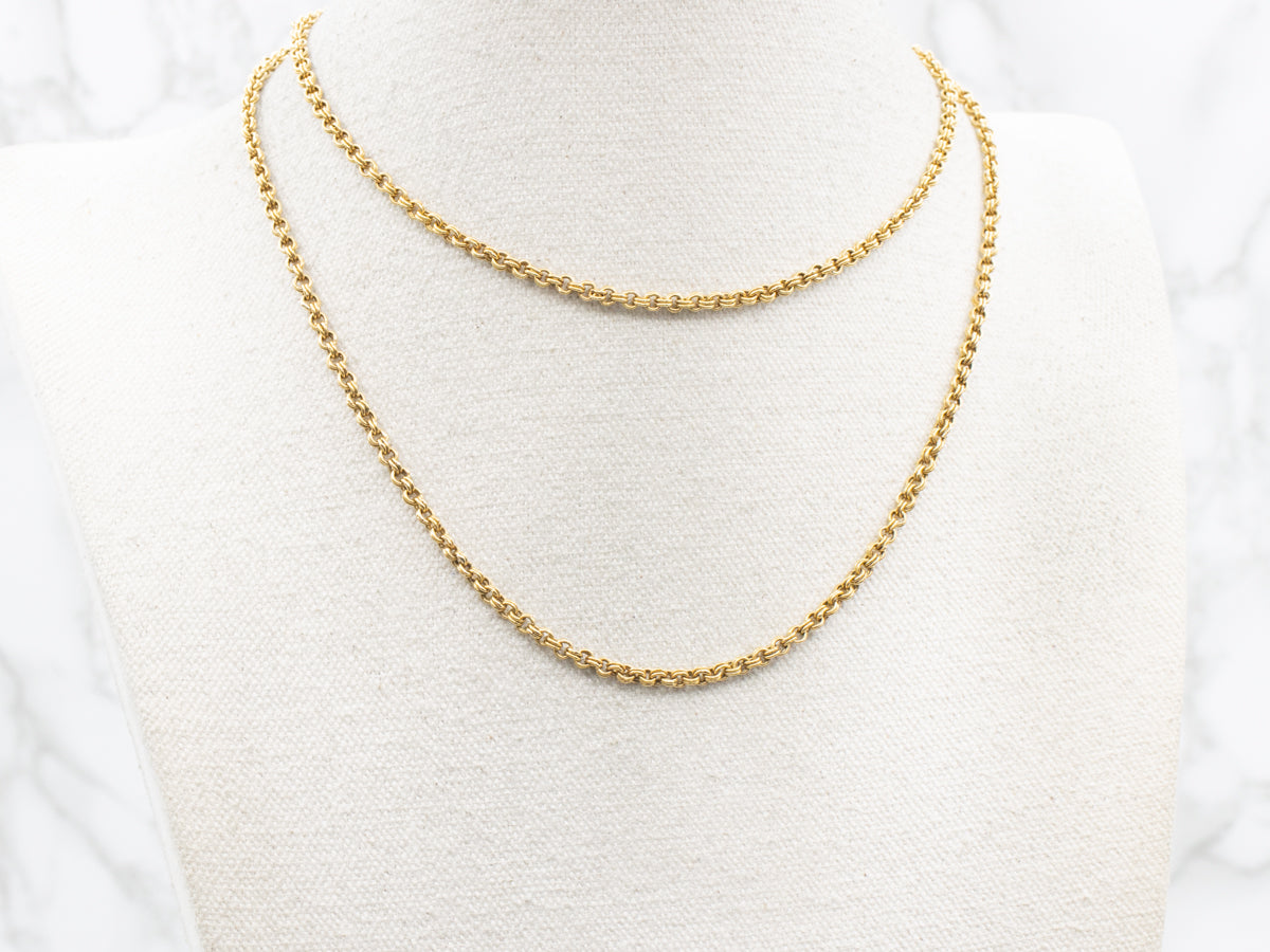 Antique Double Rolo Link Chain
