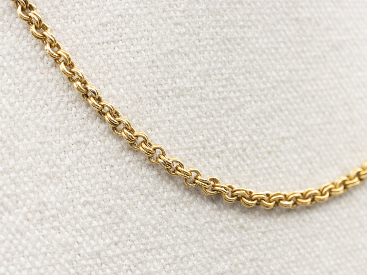 Antique Double Rolo Link Chain