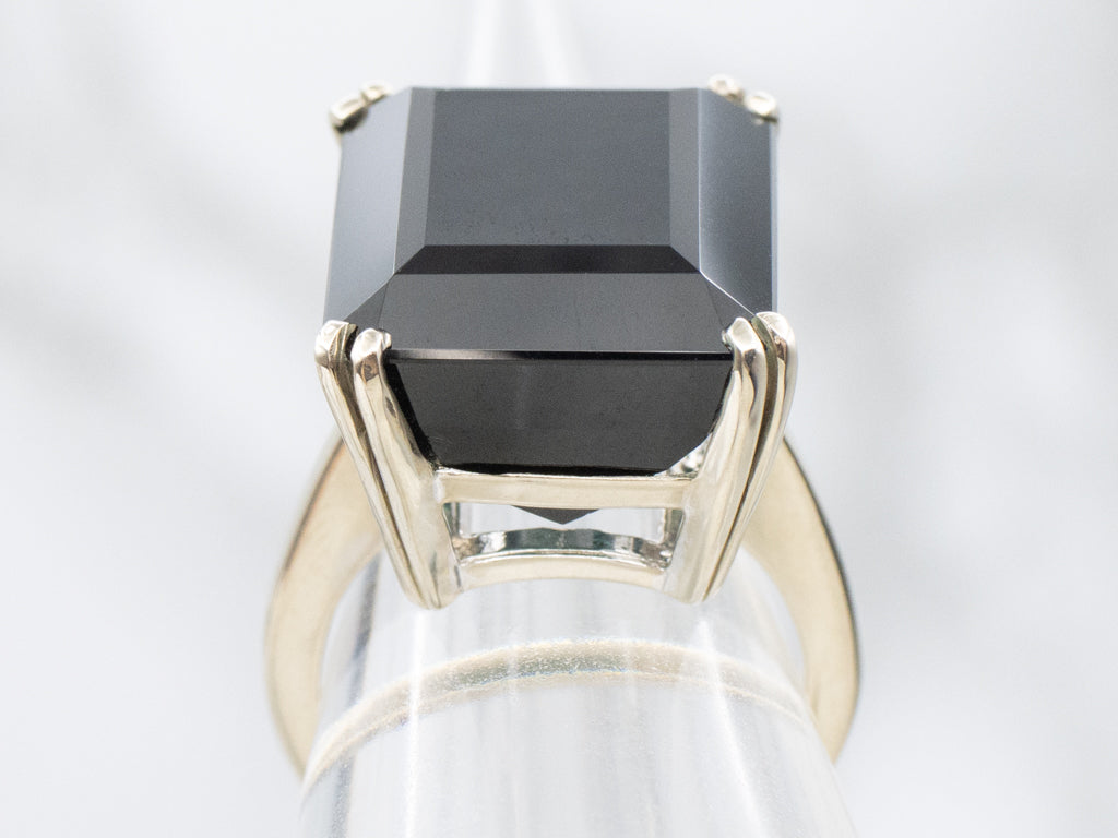 Modern White Gold Indicolite Tourmaline Cocktail Ring