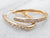 Diamond Oval Hoop Earrings in Gold