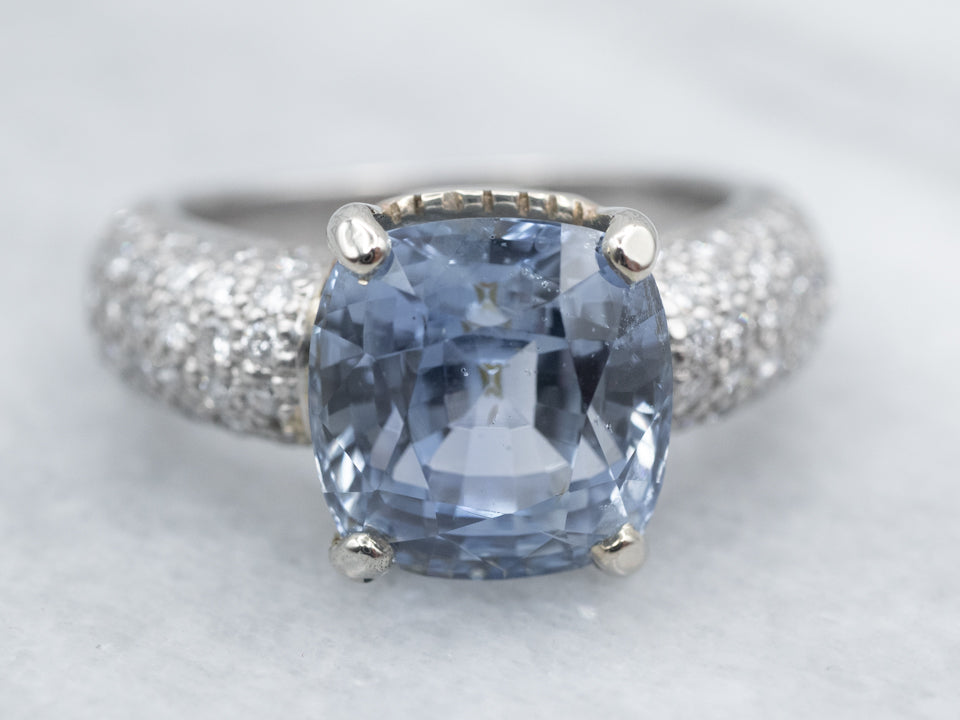 Ceylon Sapphire and Fine Diamond Statement Ring