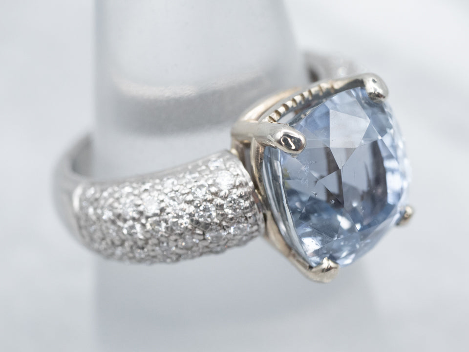 Ceylon Sapphire and Fine Diamond Statement Ring
