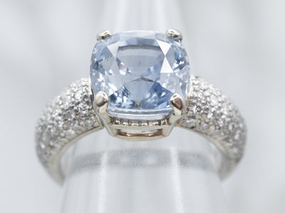 Ceylon Sapphire and Fine Diamond Statement Ring