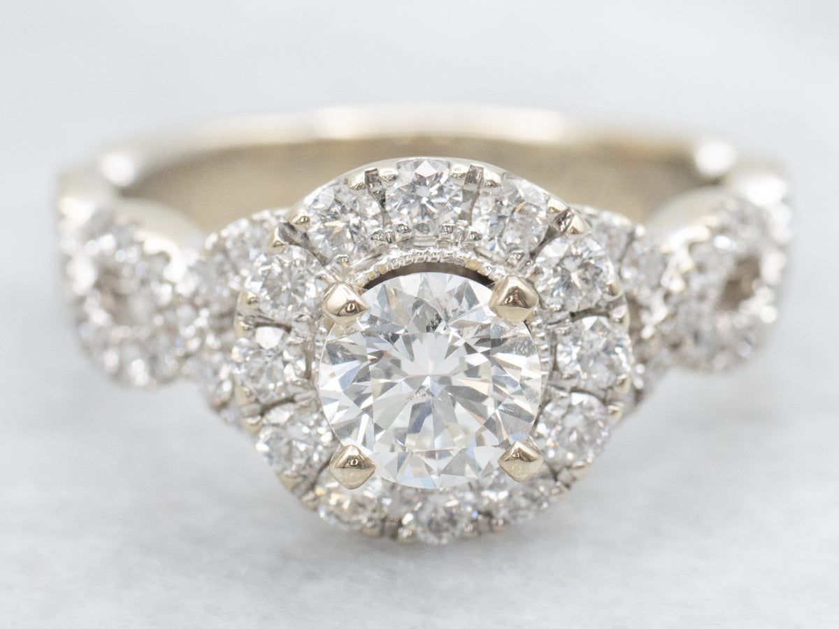 White Gold Neil Lane GIA Certified Diamond Engagement Ring