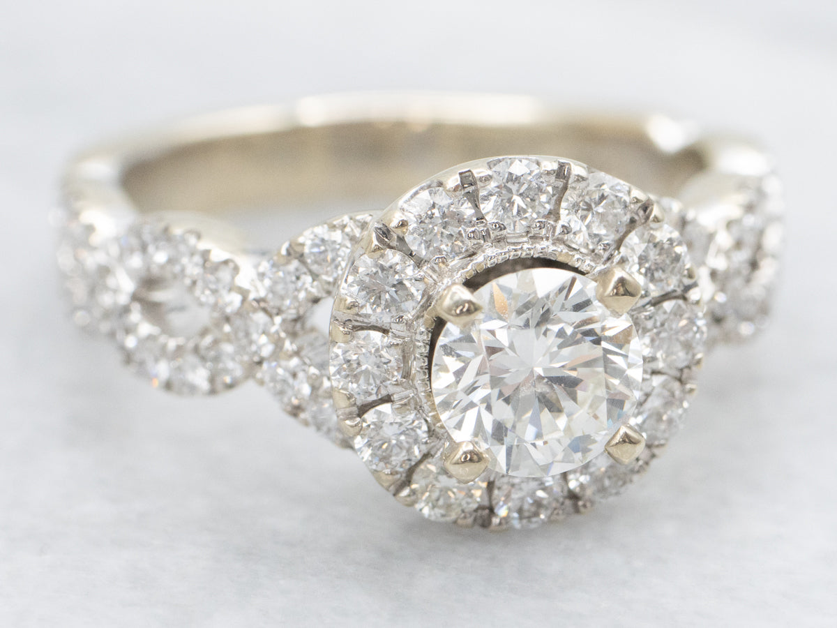 White Gold Neil Lane GIA Certified Diamond Engagement Ring