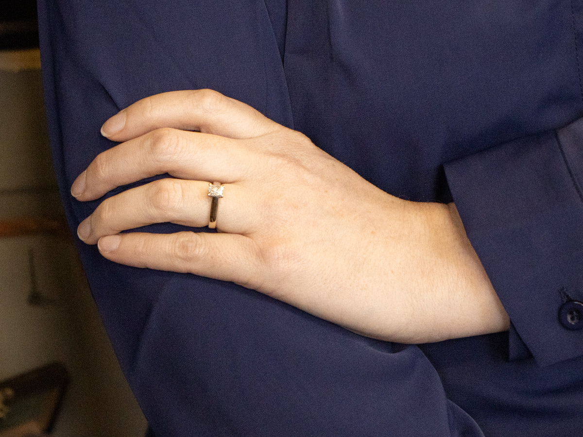 Modern Princess Cut Diamond Engagement Ring