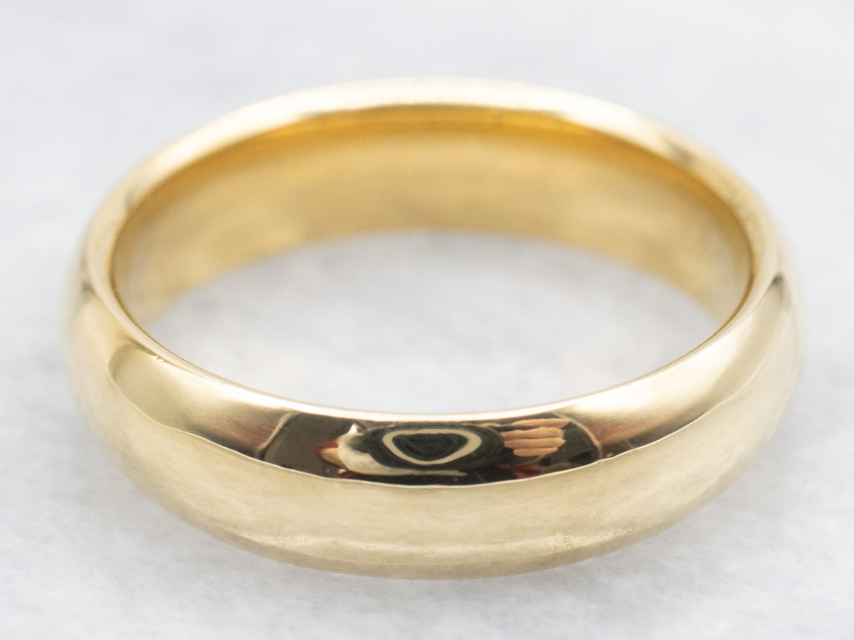 Men's 18-Karat Yellow Gold Wedding Band