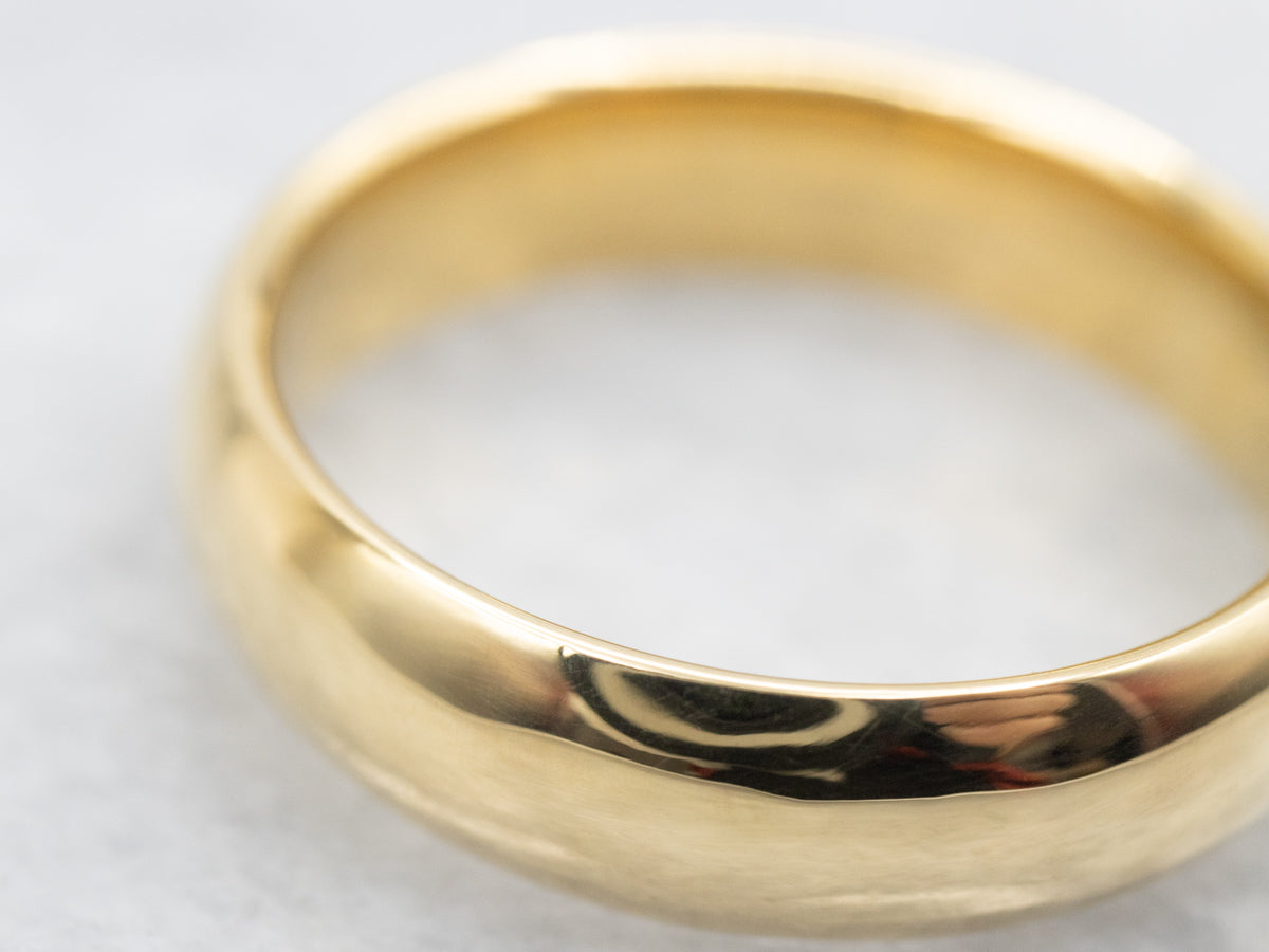Men's 18-Karat Yellow Gold Wedding Band