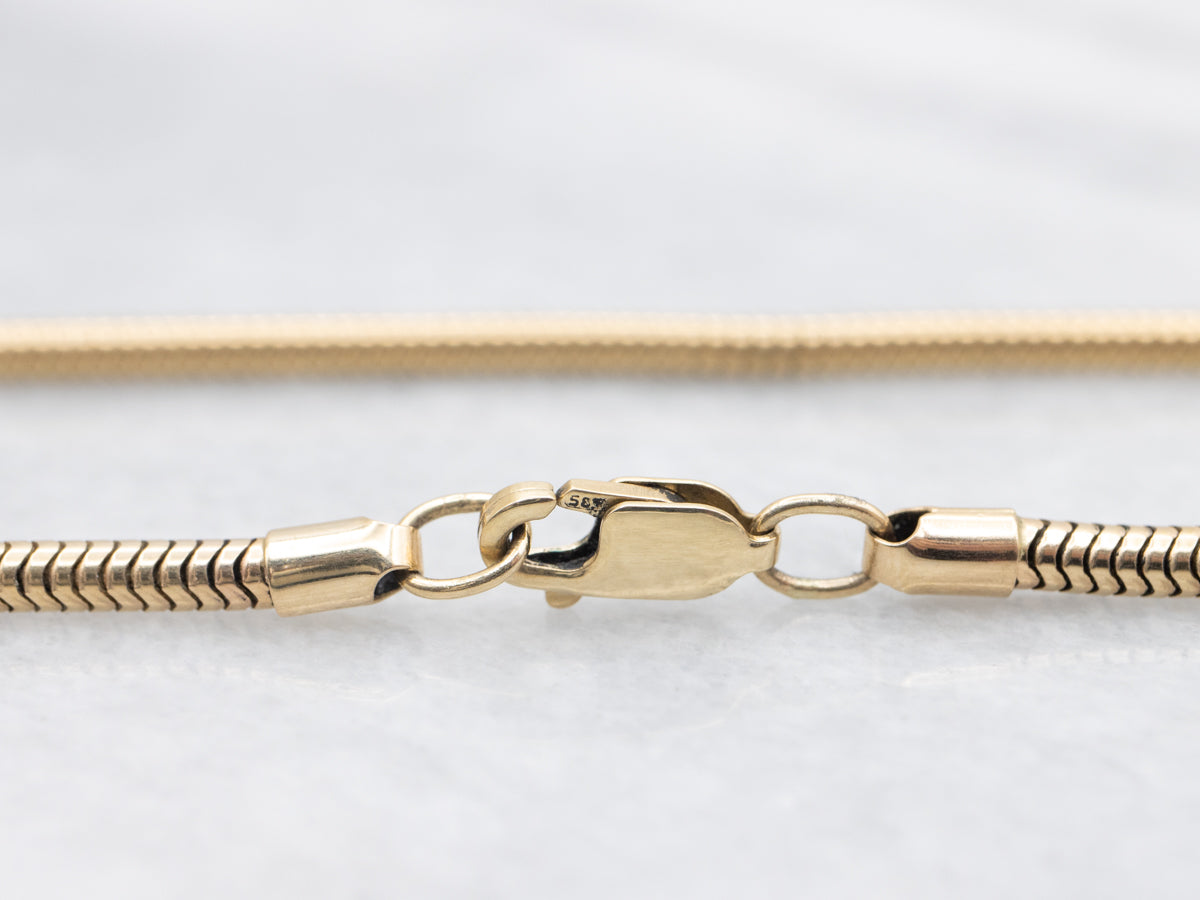 Bold Yellow Gold Snake-Link Chain