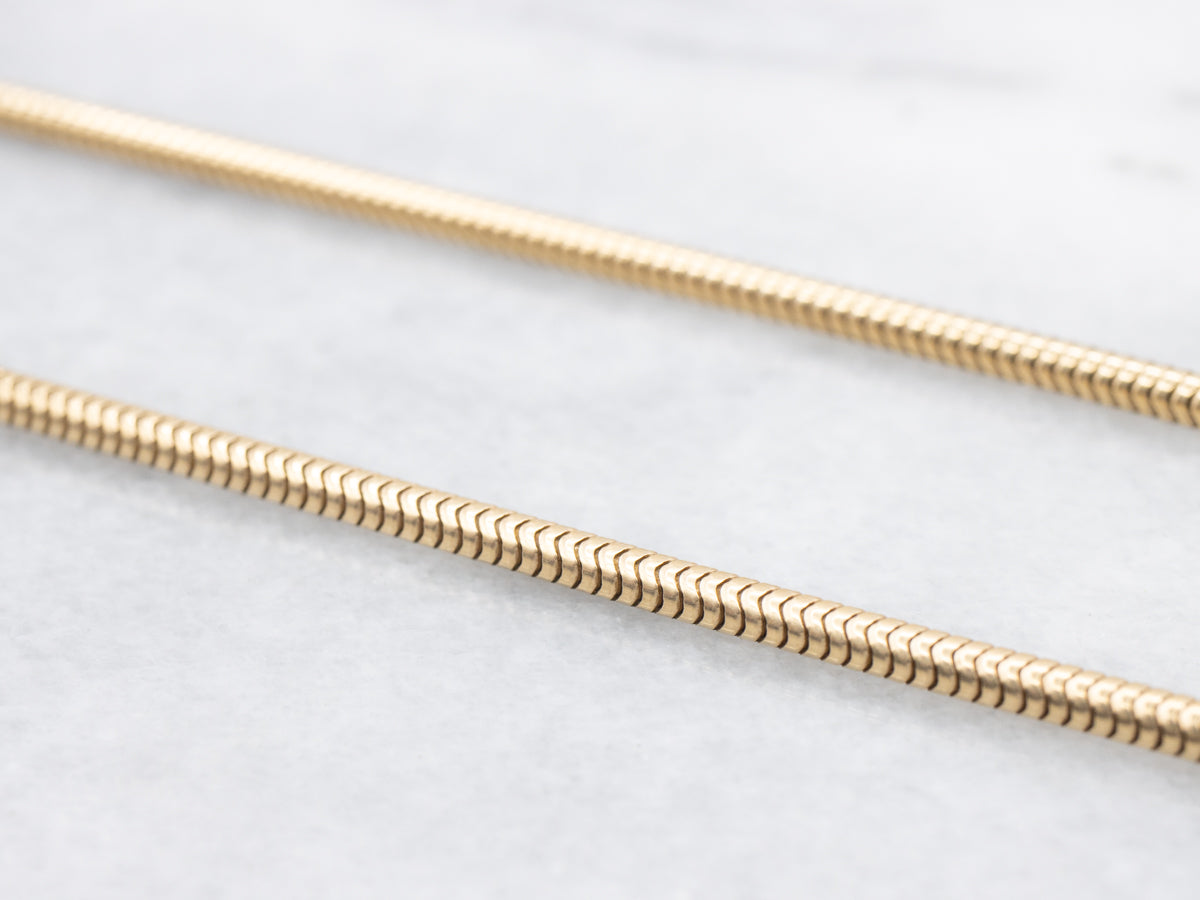 Bold Yellow Gold Snake-Link Chain