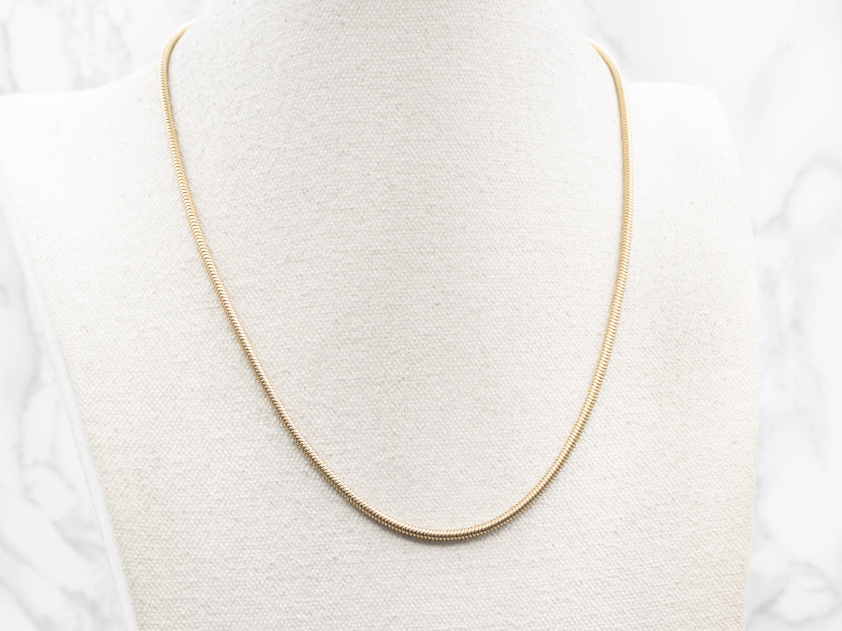 Bold Yellow Gold Snake-Link Chain