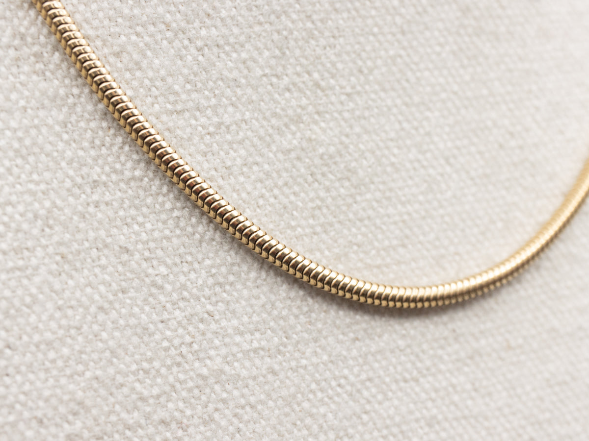 Bold Yellow Gold Snake-Link Chain