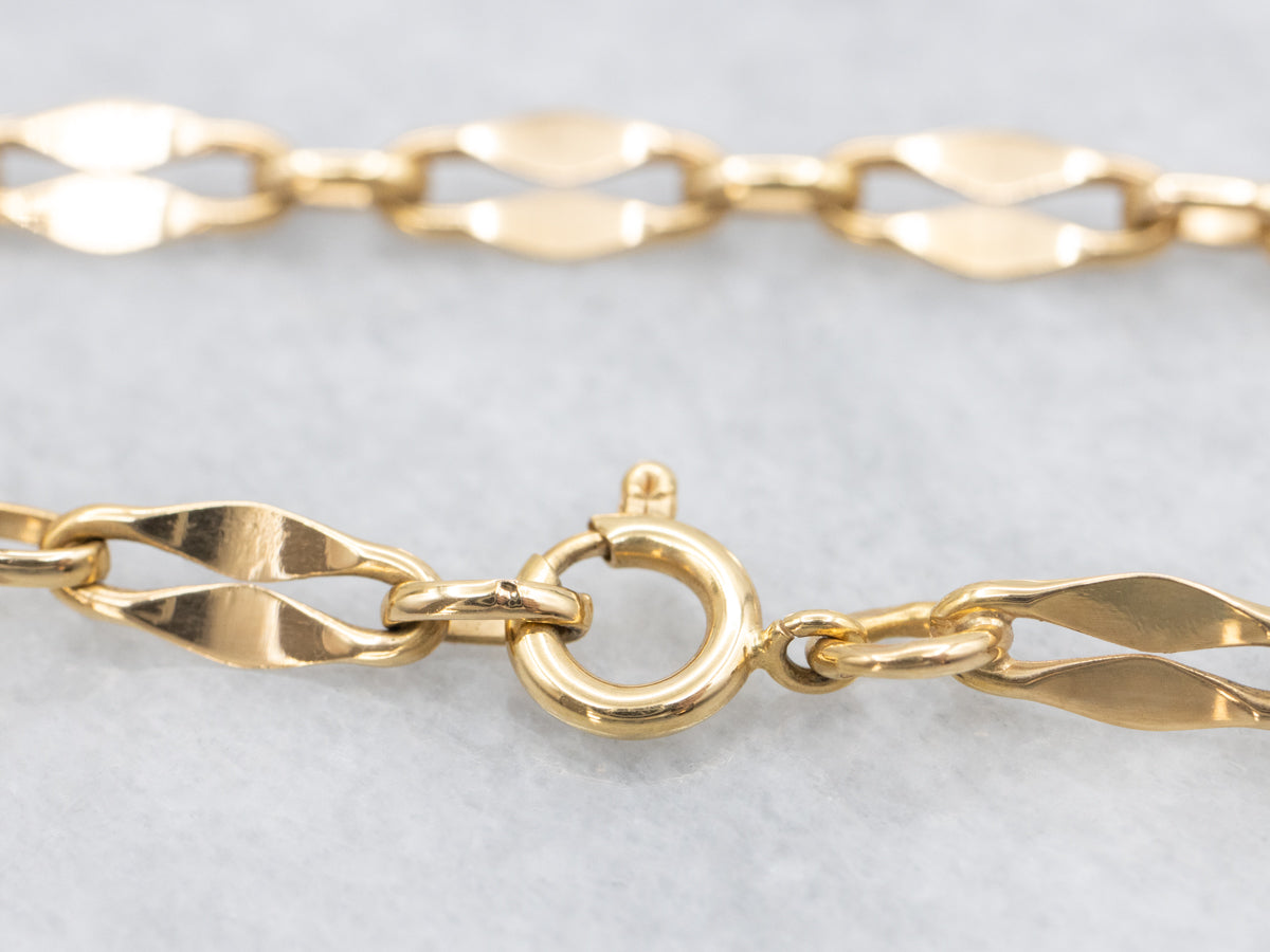 Vintage Gold Choker Length Chain