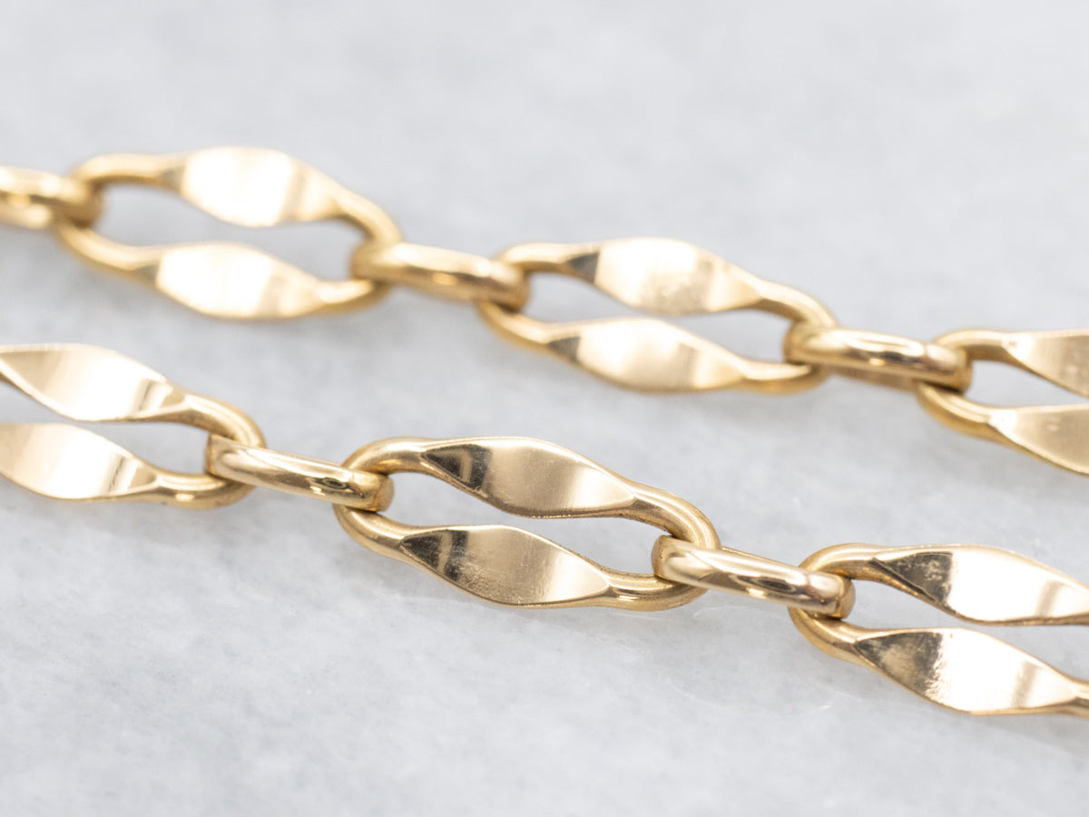 Vintage Gold Choker Length Chain