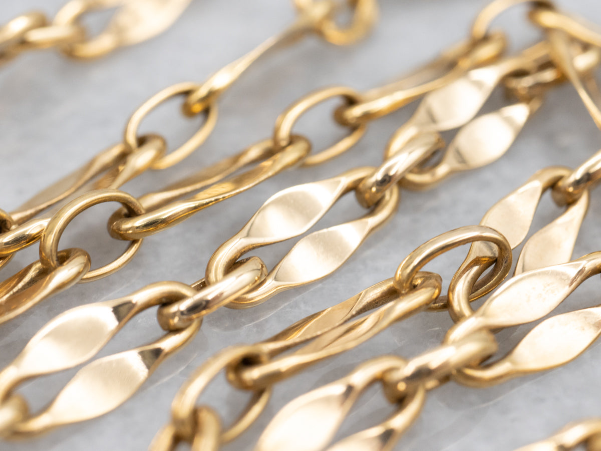 Vintage Gold Choker Length Chain