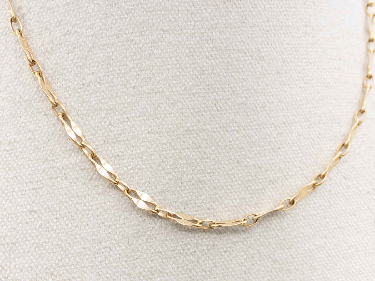 Vintage Gold Choker Length Chain