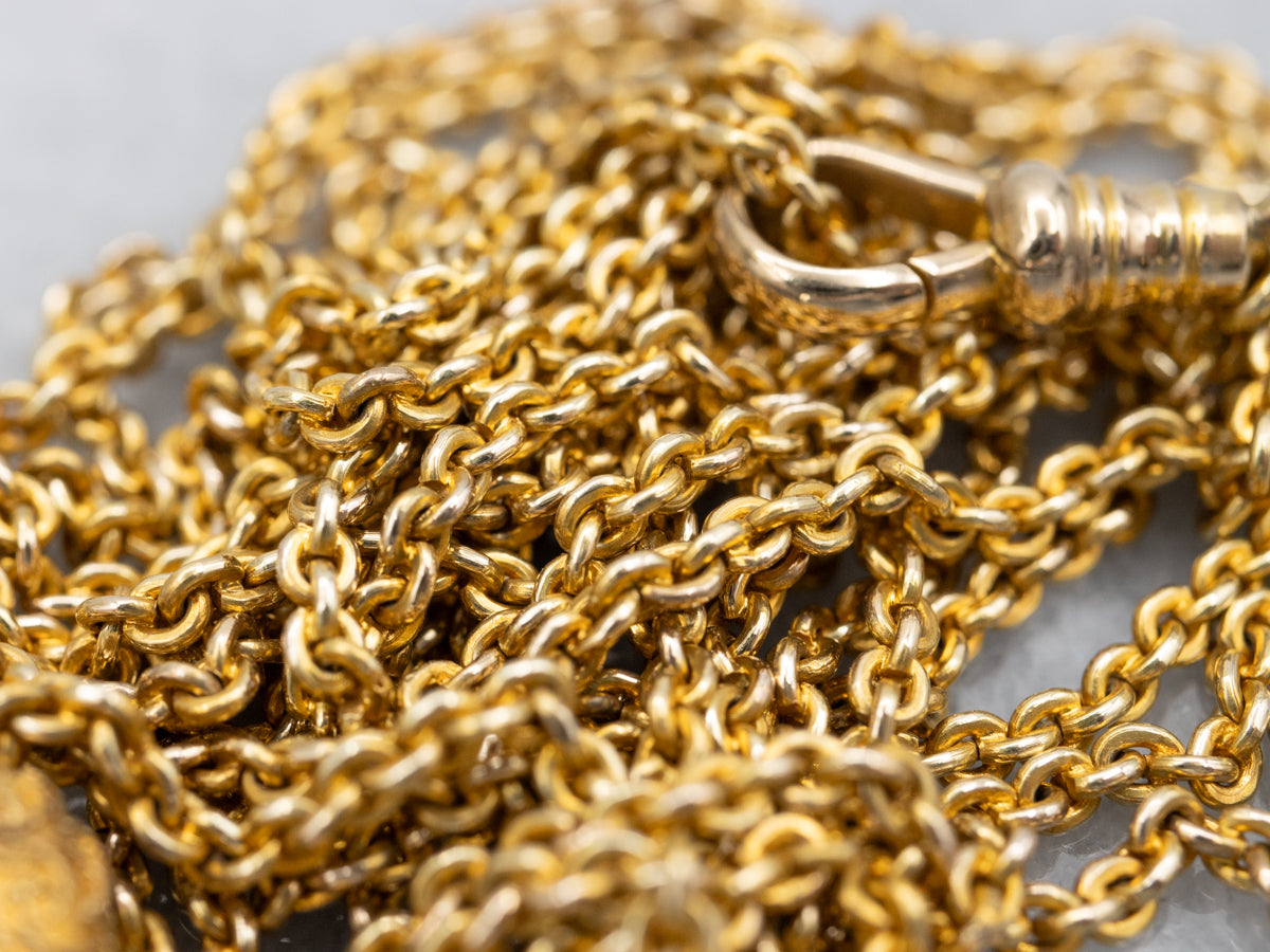 Victorian Diamond Slide Lariat Necklace