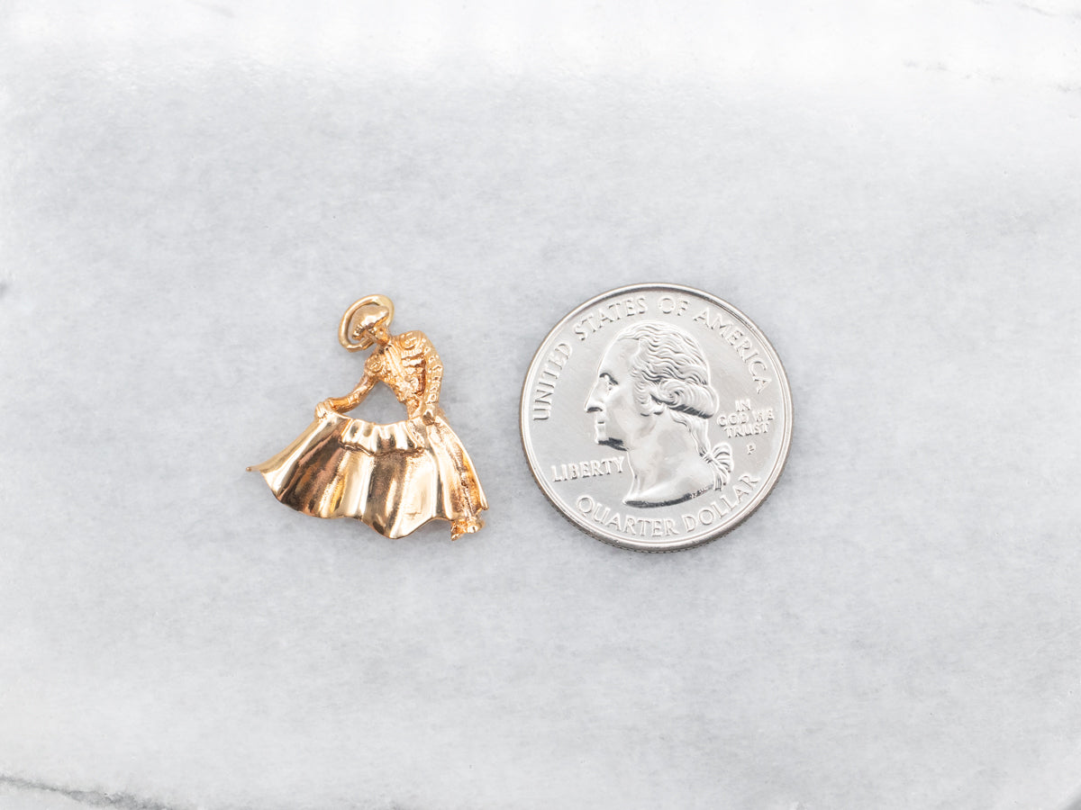 Vintage Matador Pendant Charm