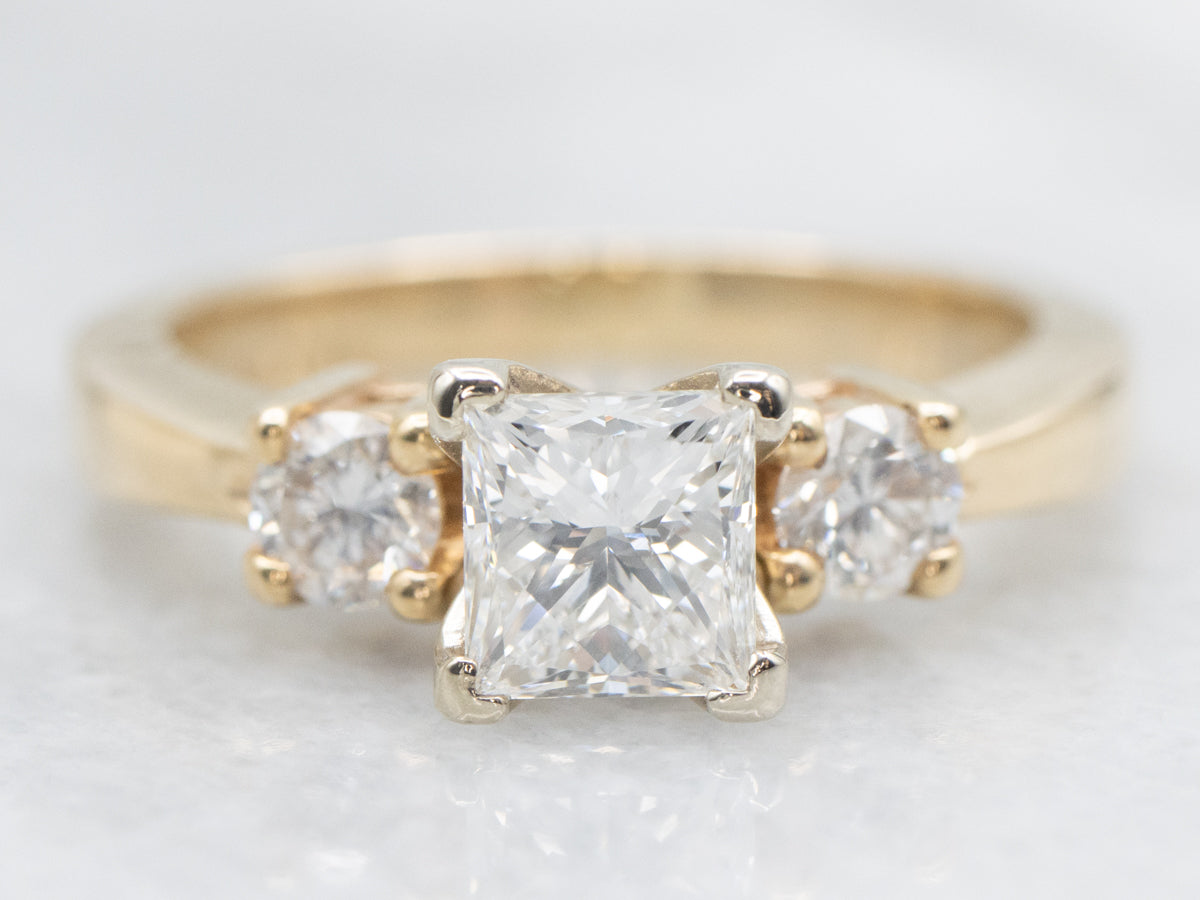 GSI Certified The Leo Princess Cut Diamond Engagement Ring