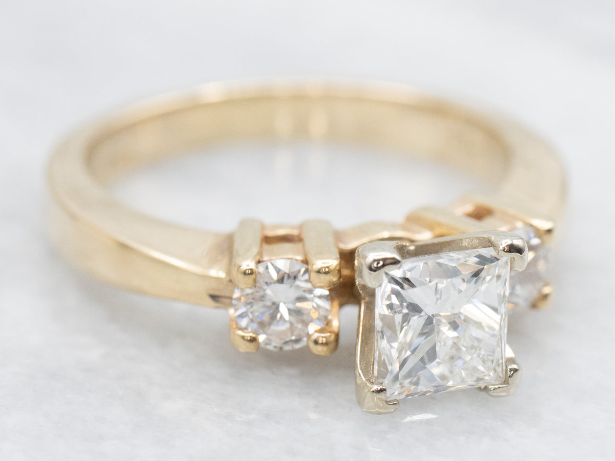 GSI Certified The Leo Princess Cut Diamond Engagement Ring