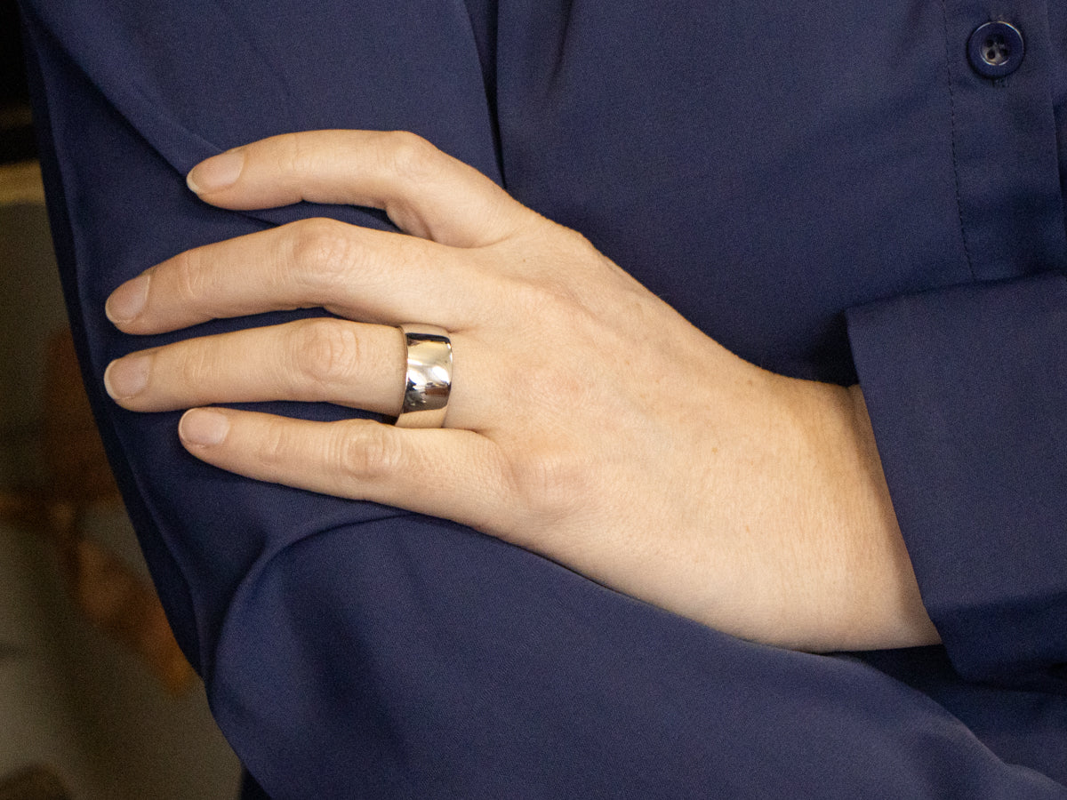 Men's Polished Platinum Band