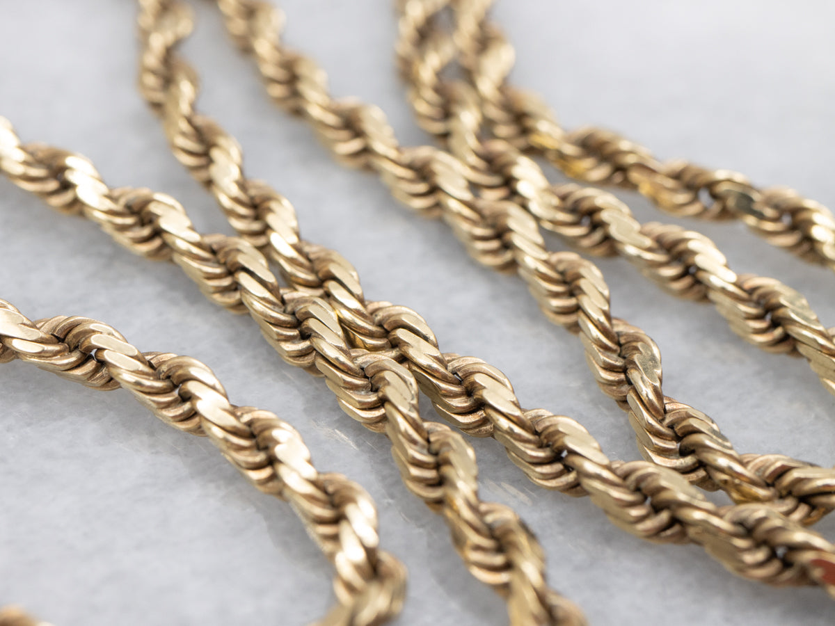Yellow Gold French Rope Twist Chain