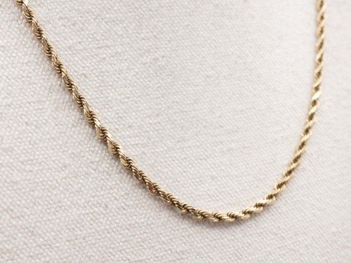 Yellow Gold French Rope Twist Chain