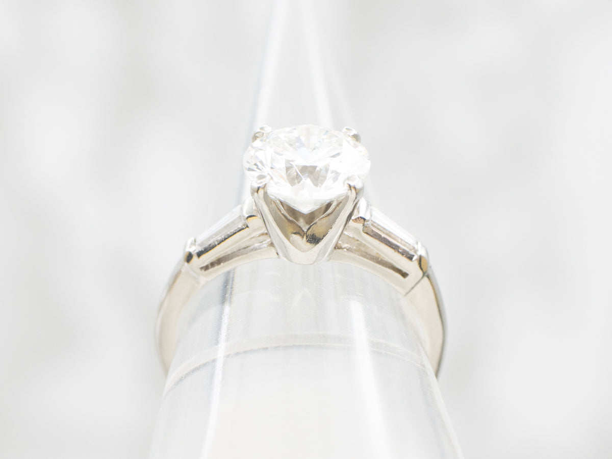 Large Retro GIA Certified Diamond Engagement Ring
