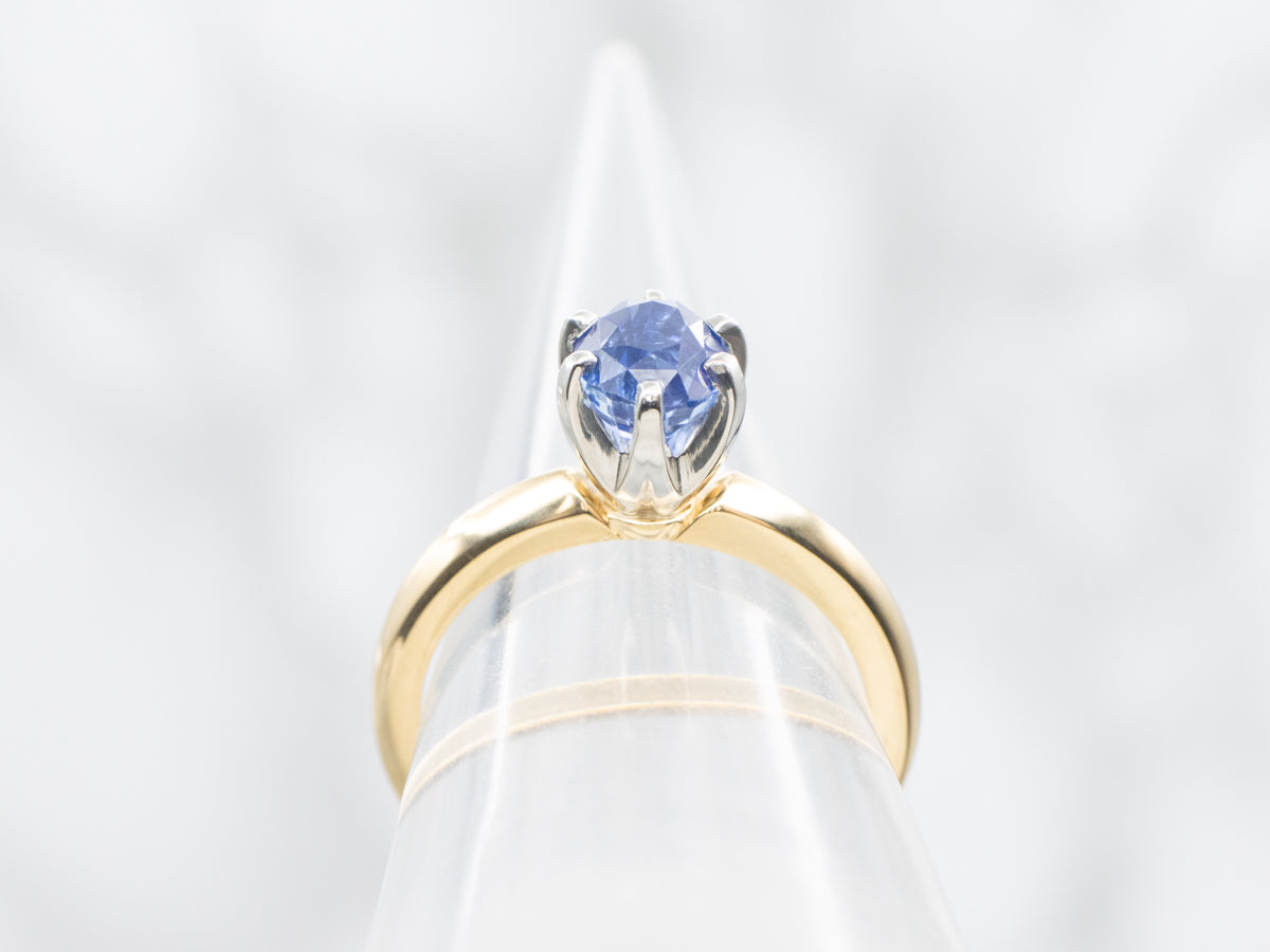 High-Quality Sapphire Solitaire Engagement Ring