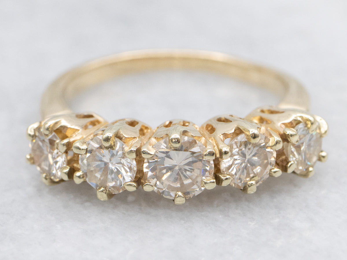 Sparkling Champagne Diamond Band