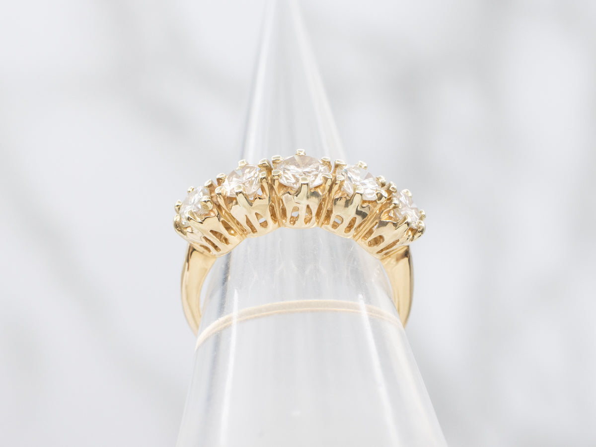 Sparkling Champagne Diamond Band