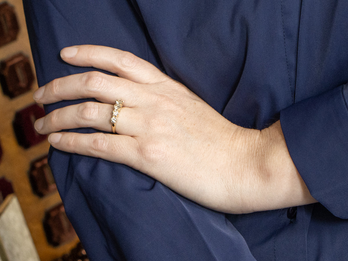 Sparkling Champagne Diamond Band